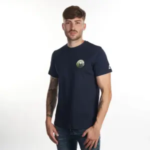 Fischer Respect Nature T-shirt Met Korte Mouwen Denim