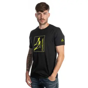 Fischer Snow Track T-shirt Met Korte Mouwen Zwart