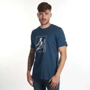 Fischer Snow Track T-shirt Met Korte Mouwen Denim