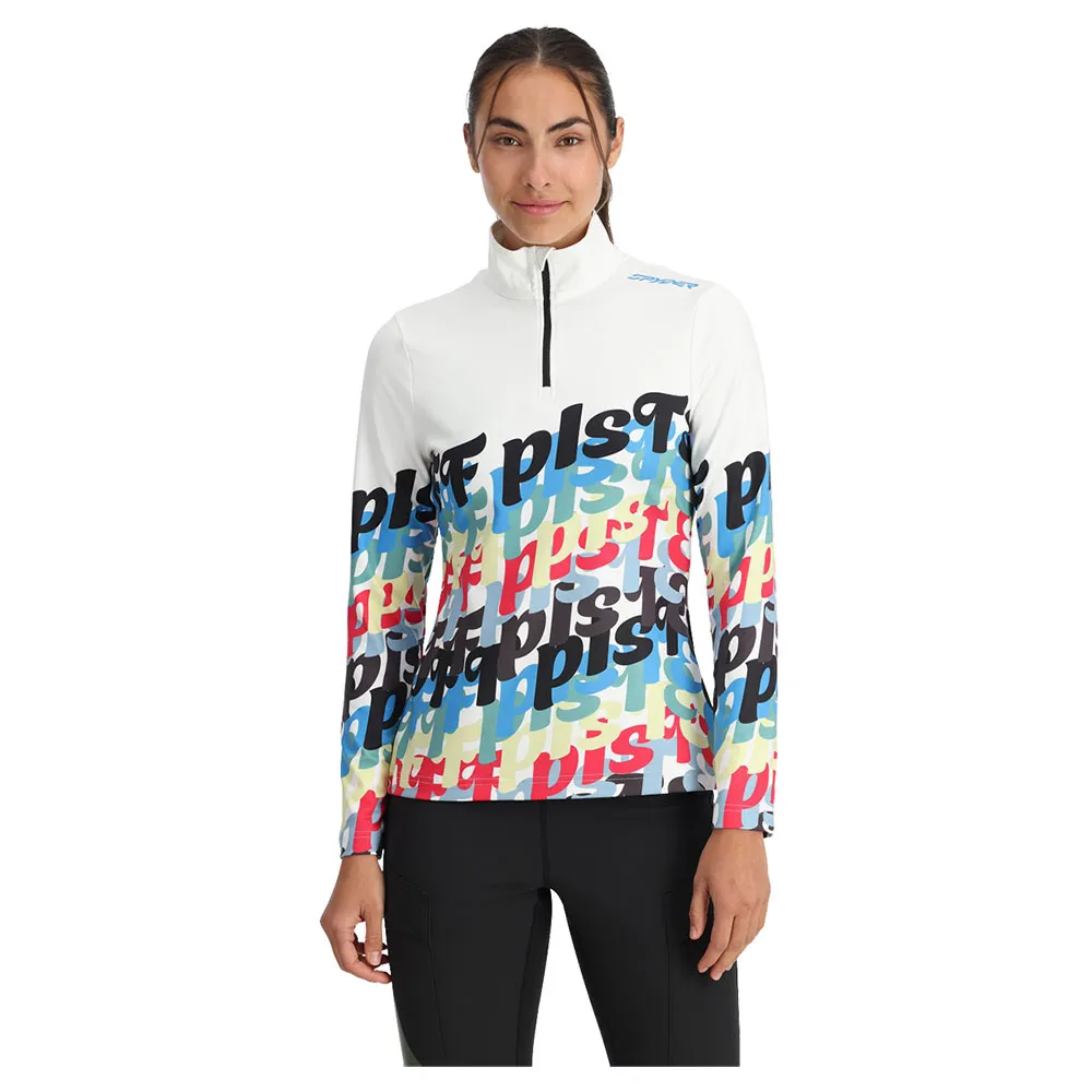 Spyder Vivid Sweatshirt Met Halve Rits Wit