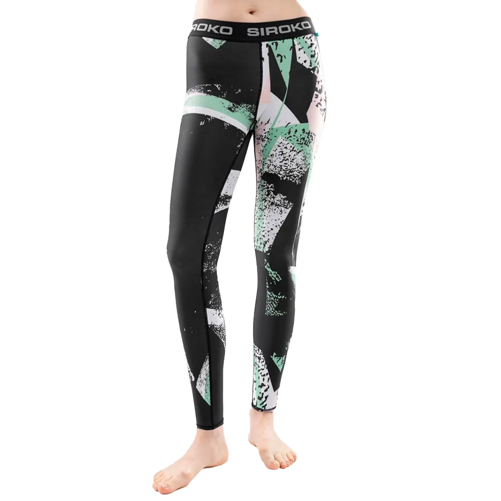 Siroko Abstract Leggings Multicolor