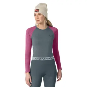 Dynafit Tour Light Merino T-shirt Met Lange Mouwen Roze
