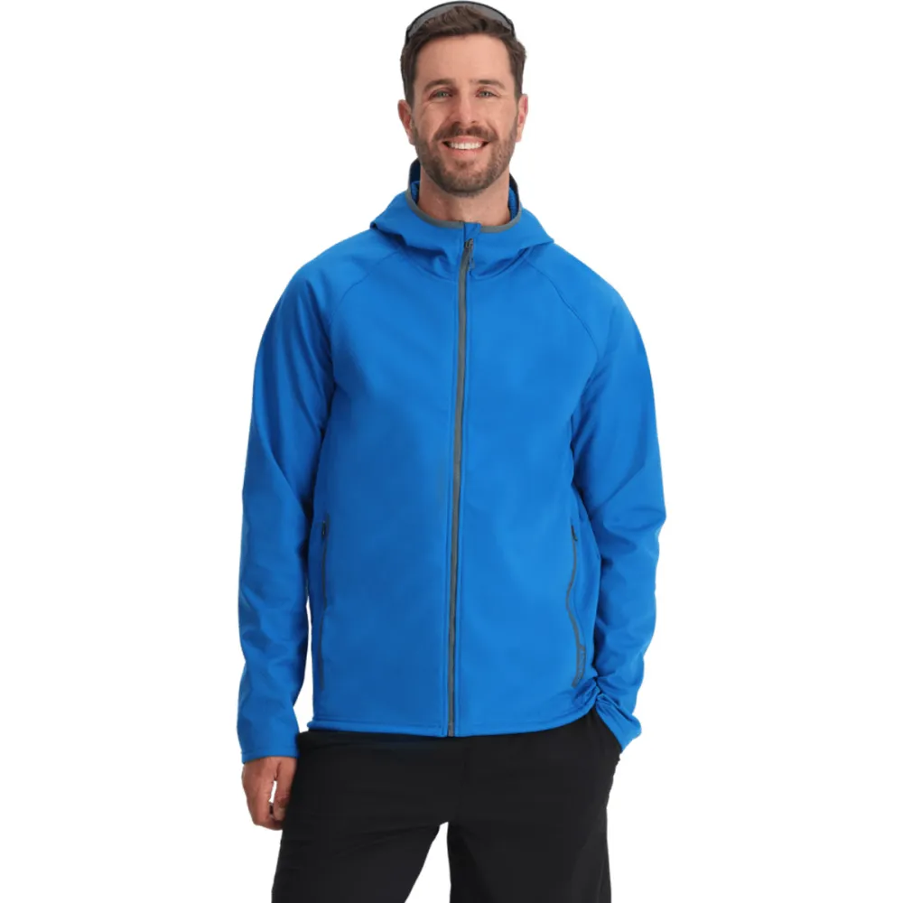 Spyder Gridweb Shellfleece Sweatshirt Met Rits Blauw