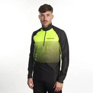 Fischer Cross 2.0 Half Rits Lange Mouw T-shirt Zwart