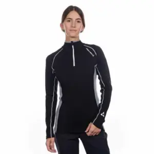 Fischer Merino T-shirt Met Lange Mouwen Zwart
