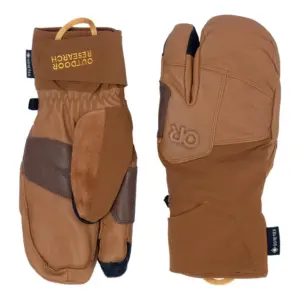 Outdoor Research Team Gore-tex® 3 Finger Handschoenen Dark Natural