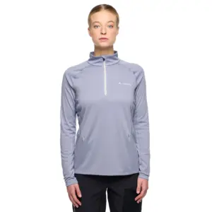 Vaude Larice Light Ii Half Rits Lange Mouw T-shirt Dark Iris