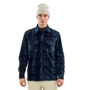 The Mountain Studio Micro Fleece Overhemd Met Lange Mouwen Blauw