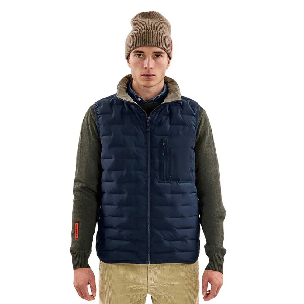 The Mountain Studio Reversible Light Vest Sky Captain / Brindle