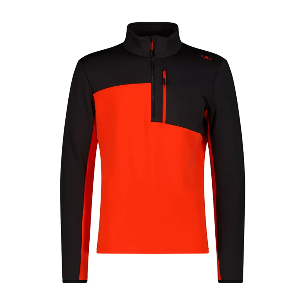 Cmp 35e0467 Sweatshirt Met Halve Rits Antraciet