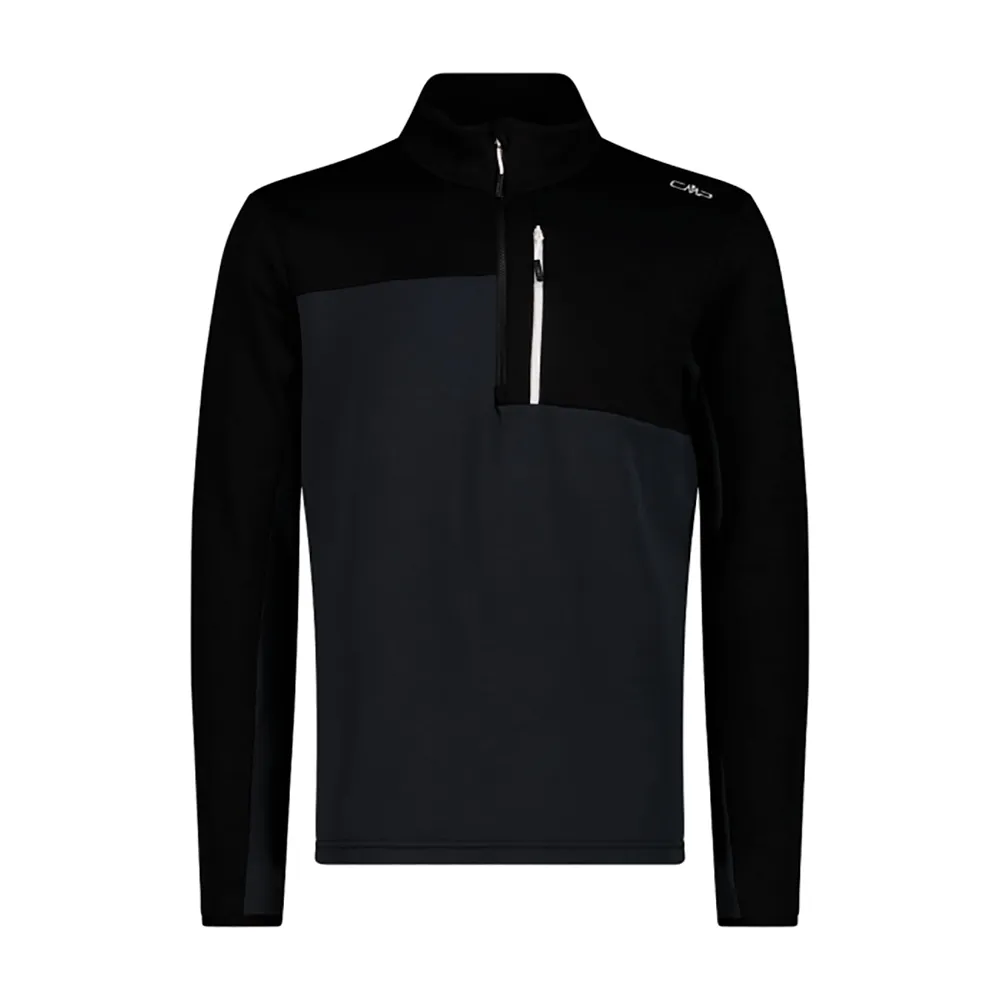 Cmp 35e0467 Sweatshirt Met Halve Rits Zwart