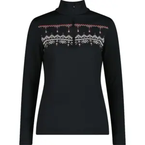 Cmp 35l0396 Sweatshirt Met Halve Rits Zwart