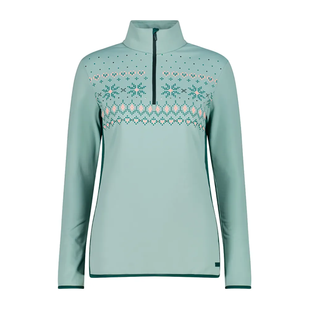 Cmp 35l0416 Sweatshirt Met Halve Rits Jade