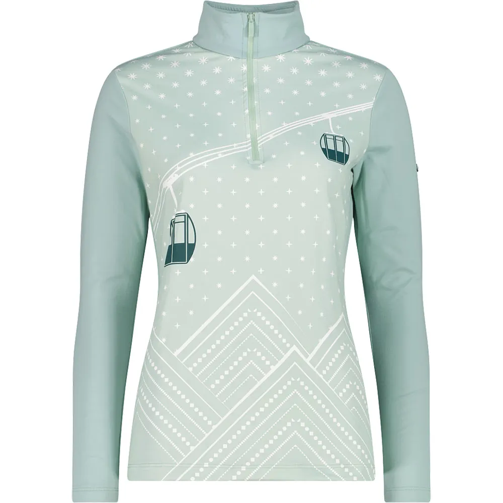 Cmp 35l0496 Sweatshirt Met Halve Rits Jade