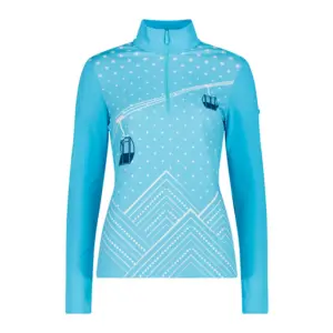 Cmp 35l0496 Sweatshirt Met Halve Rits Topaz