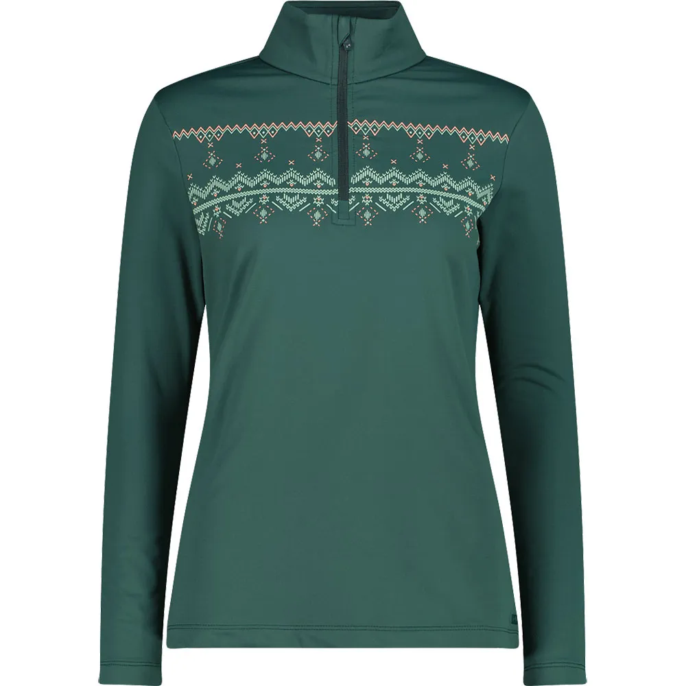 Cmp 35l0396 Sweatshirt Met Halve Rits Groen