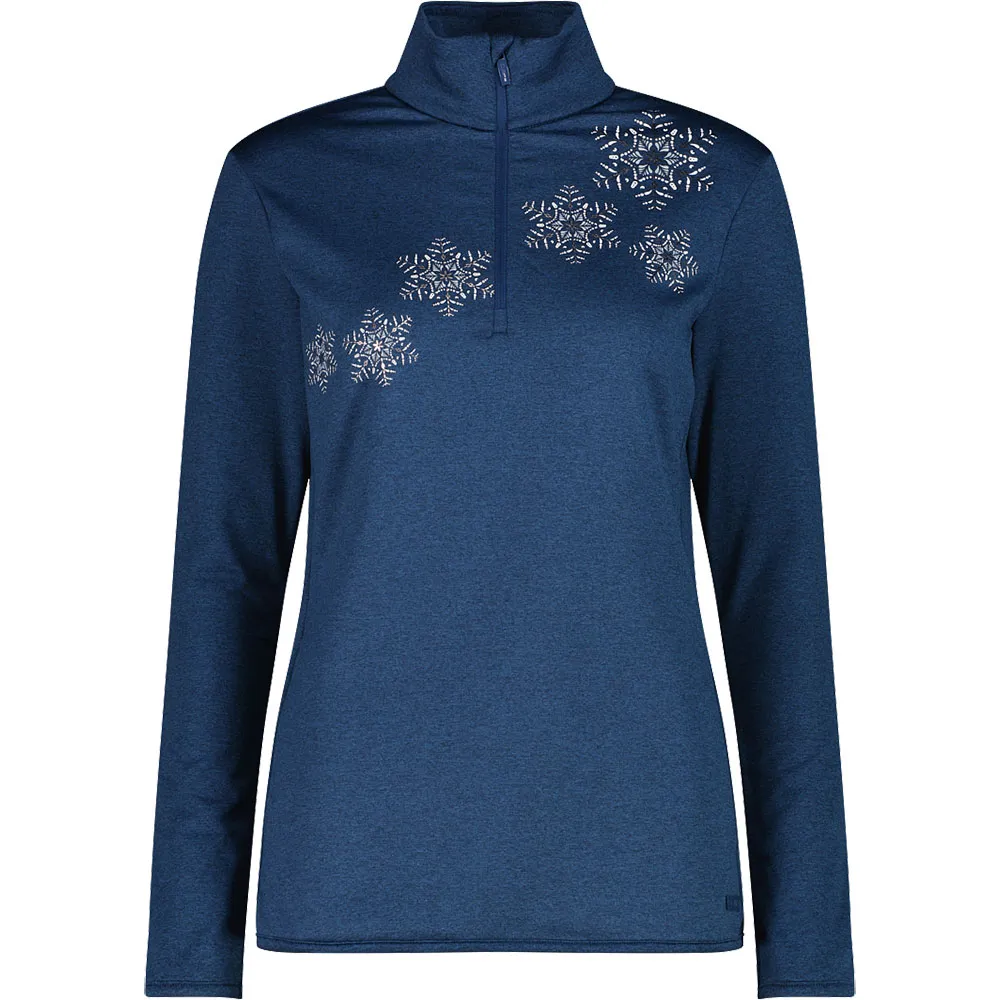 Cmp 35l0426 Sweatshirt Met Halve Rits Blauw
