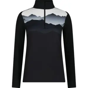 Cmp 35l0556 Sweatshirt Met Halve Rits Zwart