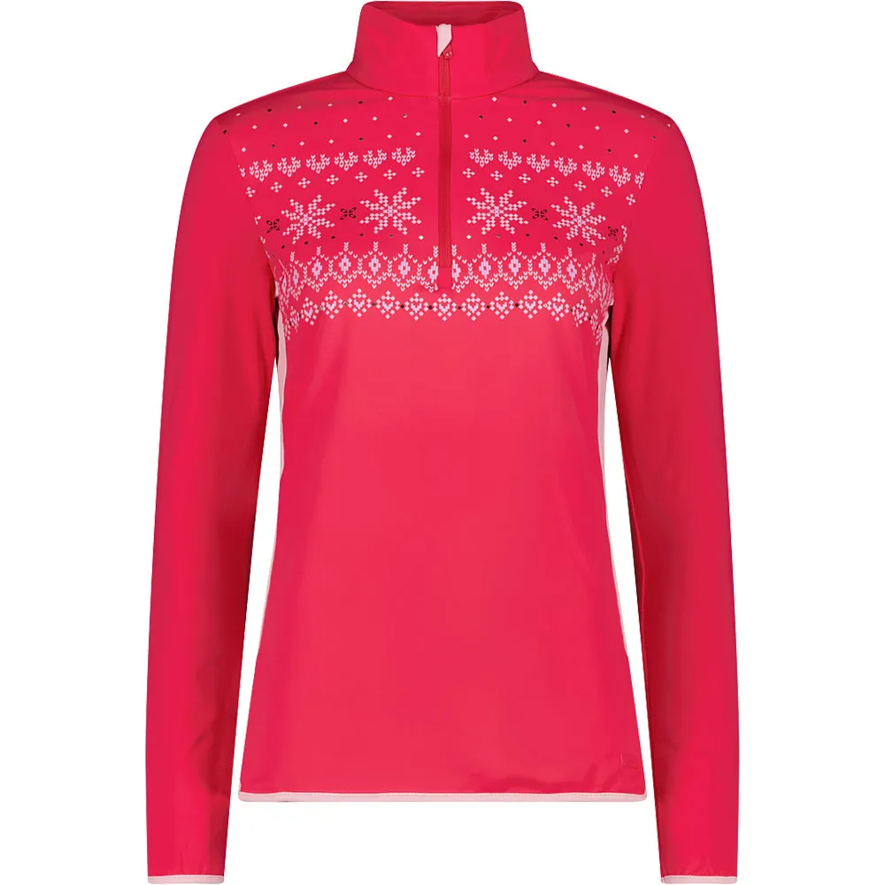 Cmp 35l0416 Sweatshirt Met Halve Rits Roze