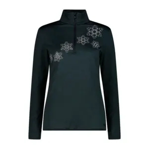 Cmp 35l0426 Sweatshirt Met Halve Rits Zwart