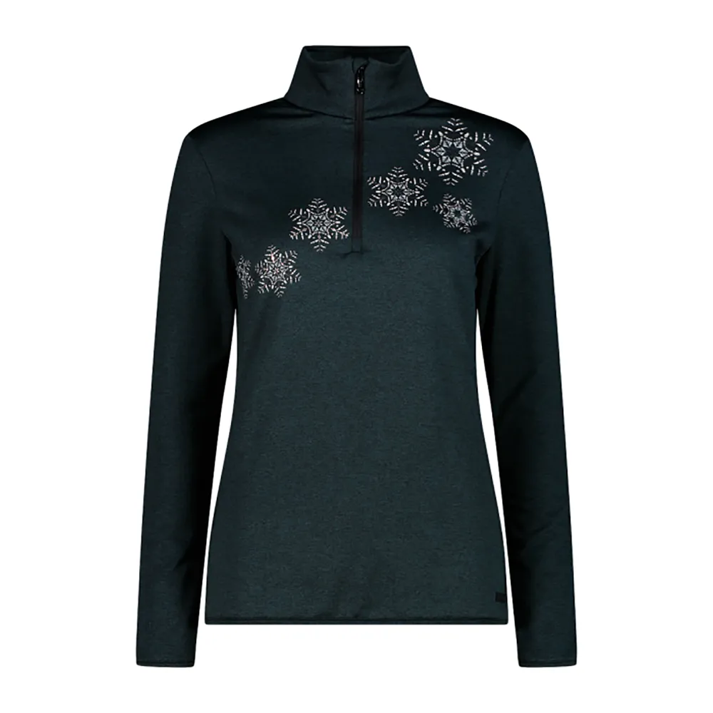 Cmp 35l0426 Sweatshirt Met Halve Rits Zwart