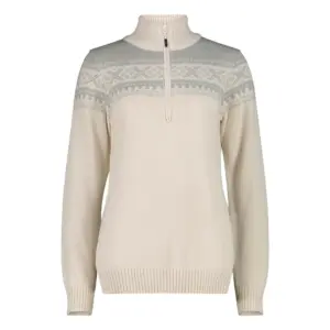 Cmp 7h76506 Half Rits Trui Wit