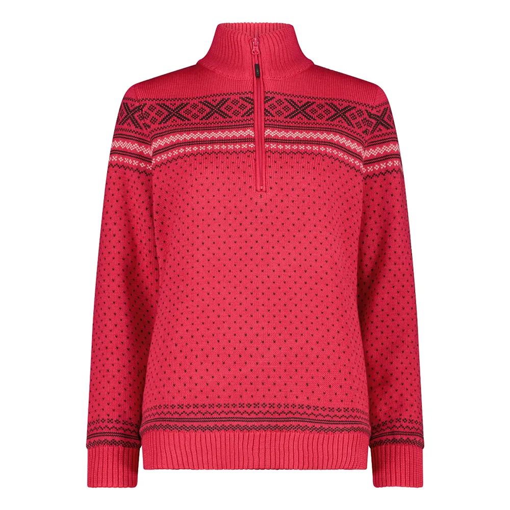 Cmp 7h86505 Half Rits Trui Roze
