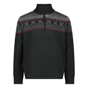 Cmp 7h87510 Half Rits Trui Antraciet