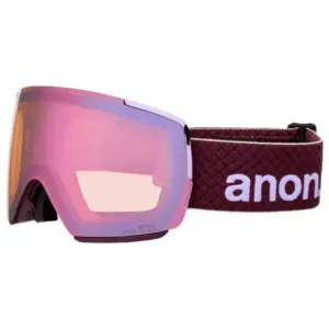 Anon M5+bonus Lens+mfi Face Mask Skibril Deep Cherry