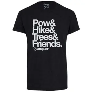 Amplifi Claim Snow T-shirt Met Korte Mouwen Zwart