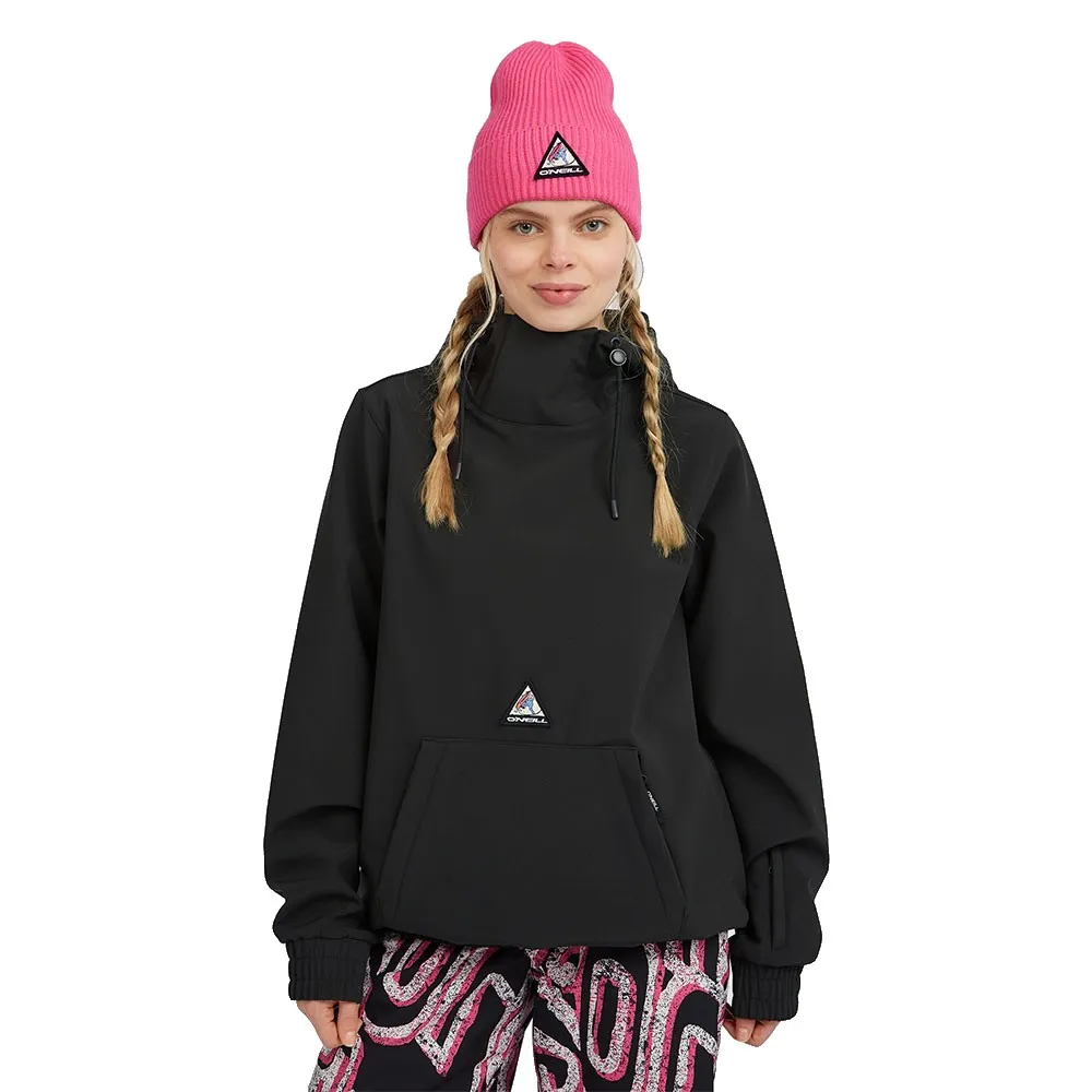 O´neill Fwc Play Softshell Hoodie Zwart