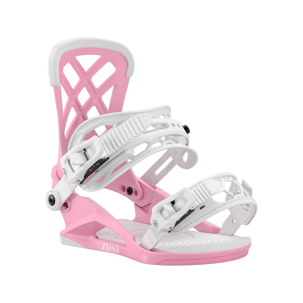 Union Binding Rosa Snowboardbindingen Voor Vrouwen Roze