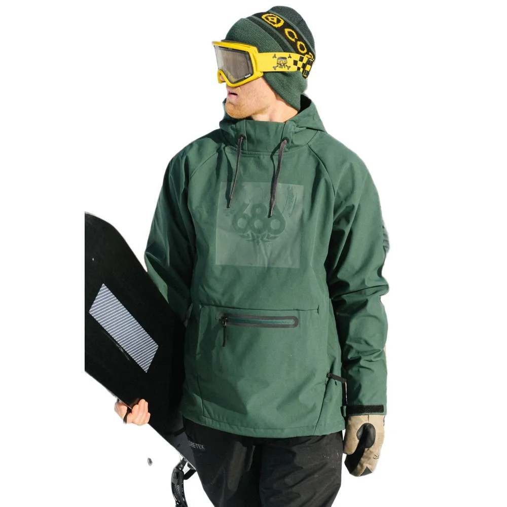 686 Waterproof Hoody Softshelljack Groen