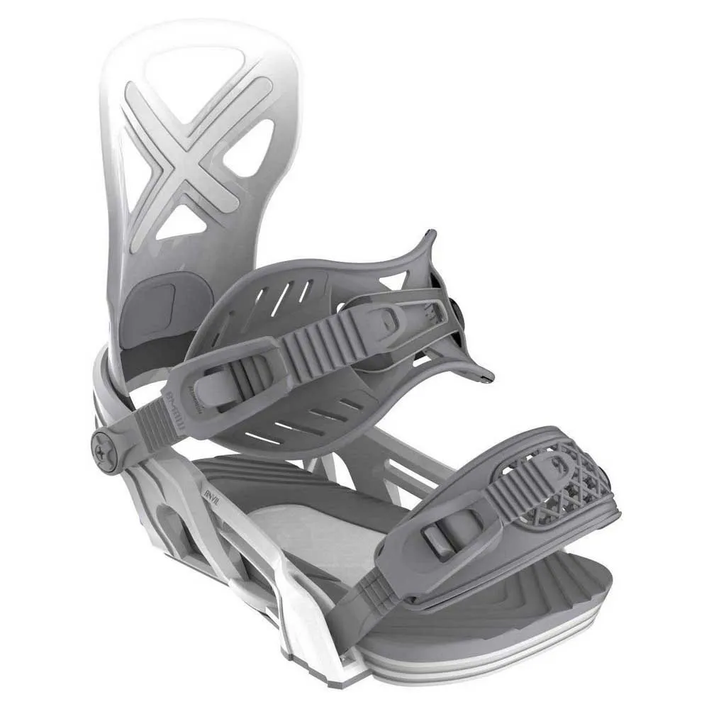 Bent Metal Anvil Snowboardbindingen Grijs