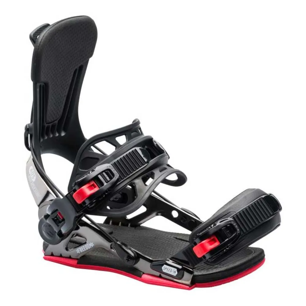 Gnu Freedom Snowboardbindingen Zwart