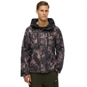 Superdry Ms110190a Softshelljack Woodgrain Print