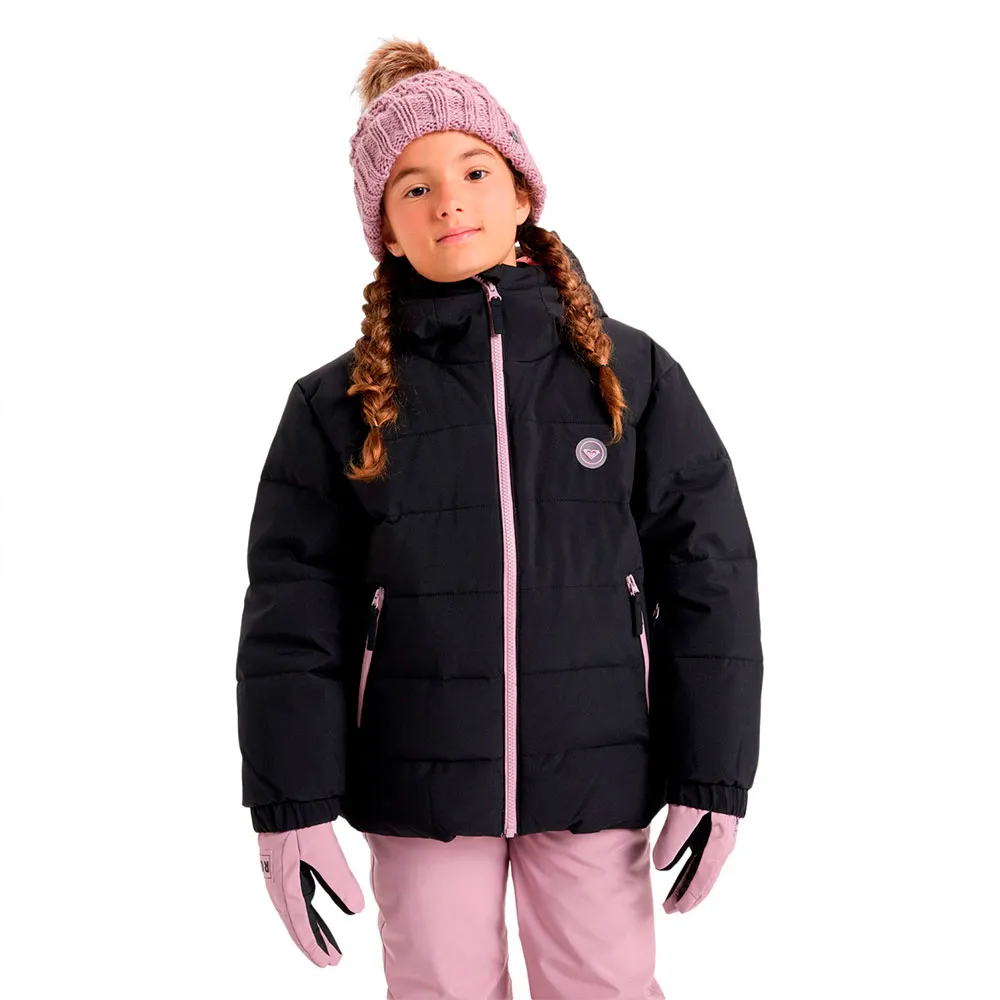 Roxy Snowy Hill Puffy Jas Zwart