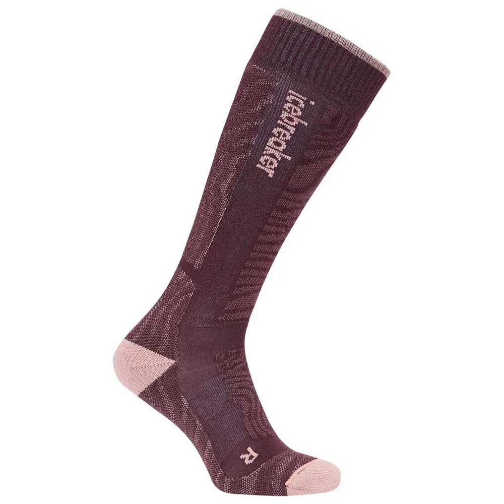 Icebreaker Merino Blend Ski+ Medium Otc Mountain Contour Sokken Java / Blush / Summit