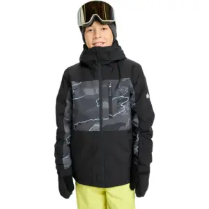 Quiksilver Side Hit Printed Jas Zwart