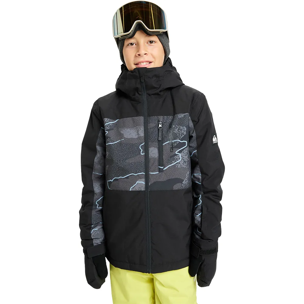 Quiksilver Side Hit Printed Jas Zwart