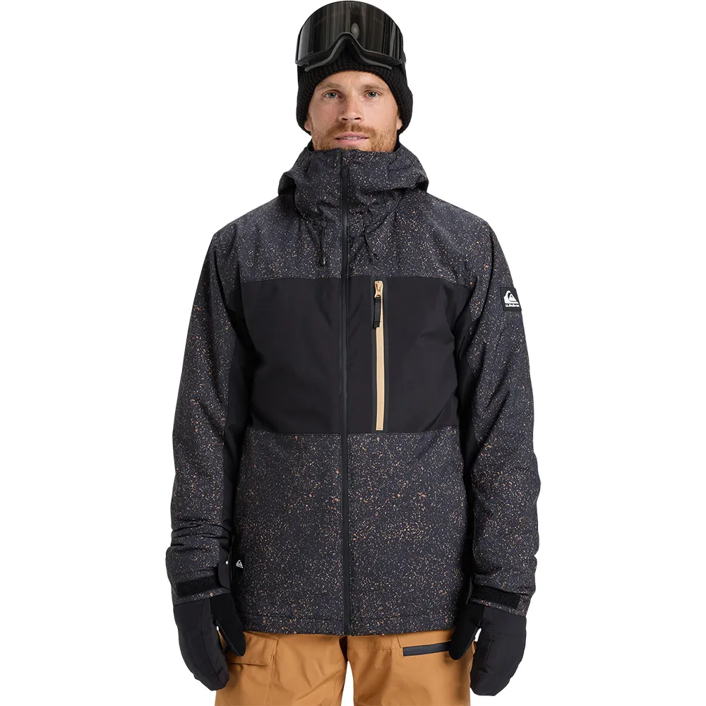 Quiksilver Sycamore Printed Jas Zwart