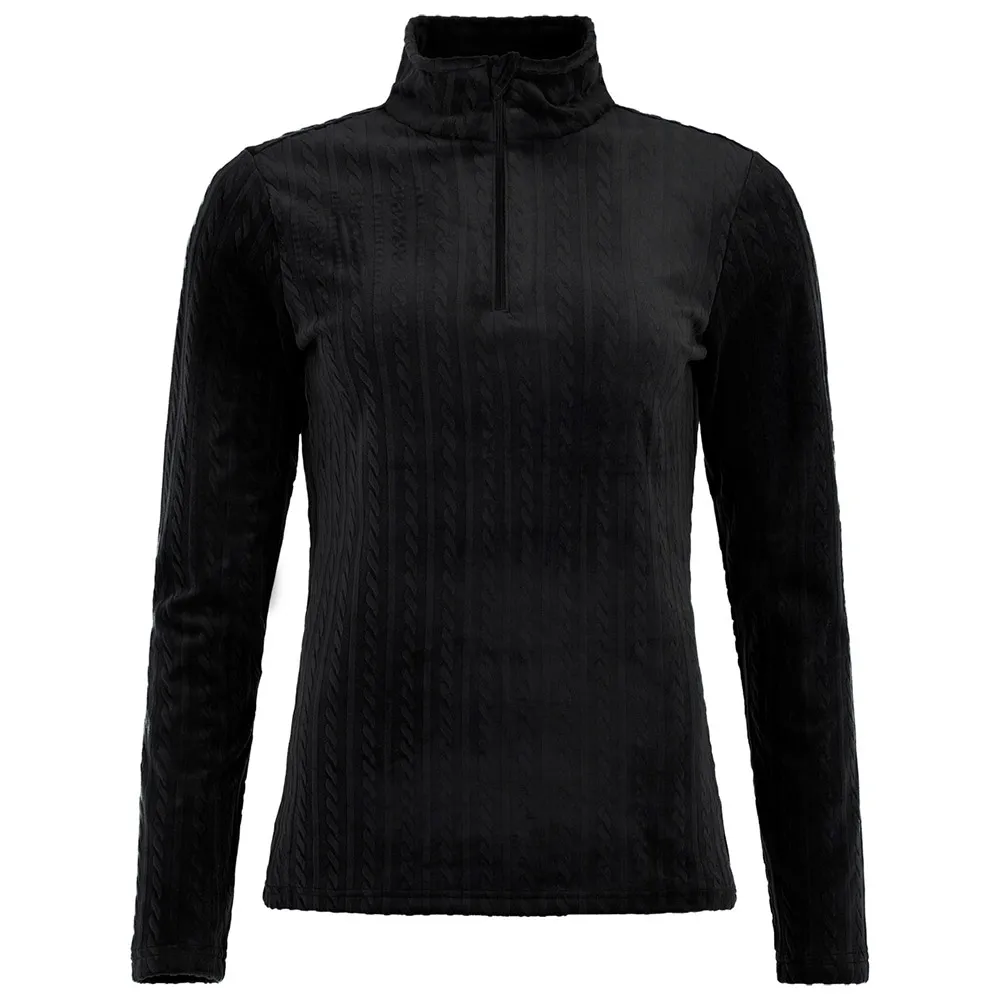 Protest Gail Sweatshirt Met Halve Rits Zwart