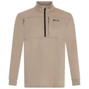 Protest Graphic Sweatshirt Met Halve Rits Beige
