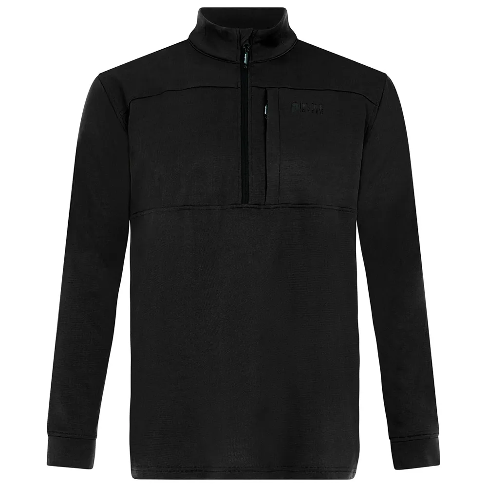 Protest Graphic Sweatshirt Met Halve Rits Zwart