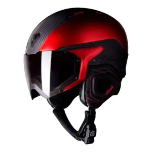 Aurak Falcon R Helm Met Vizier Rood