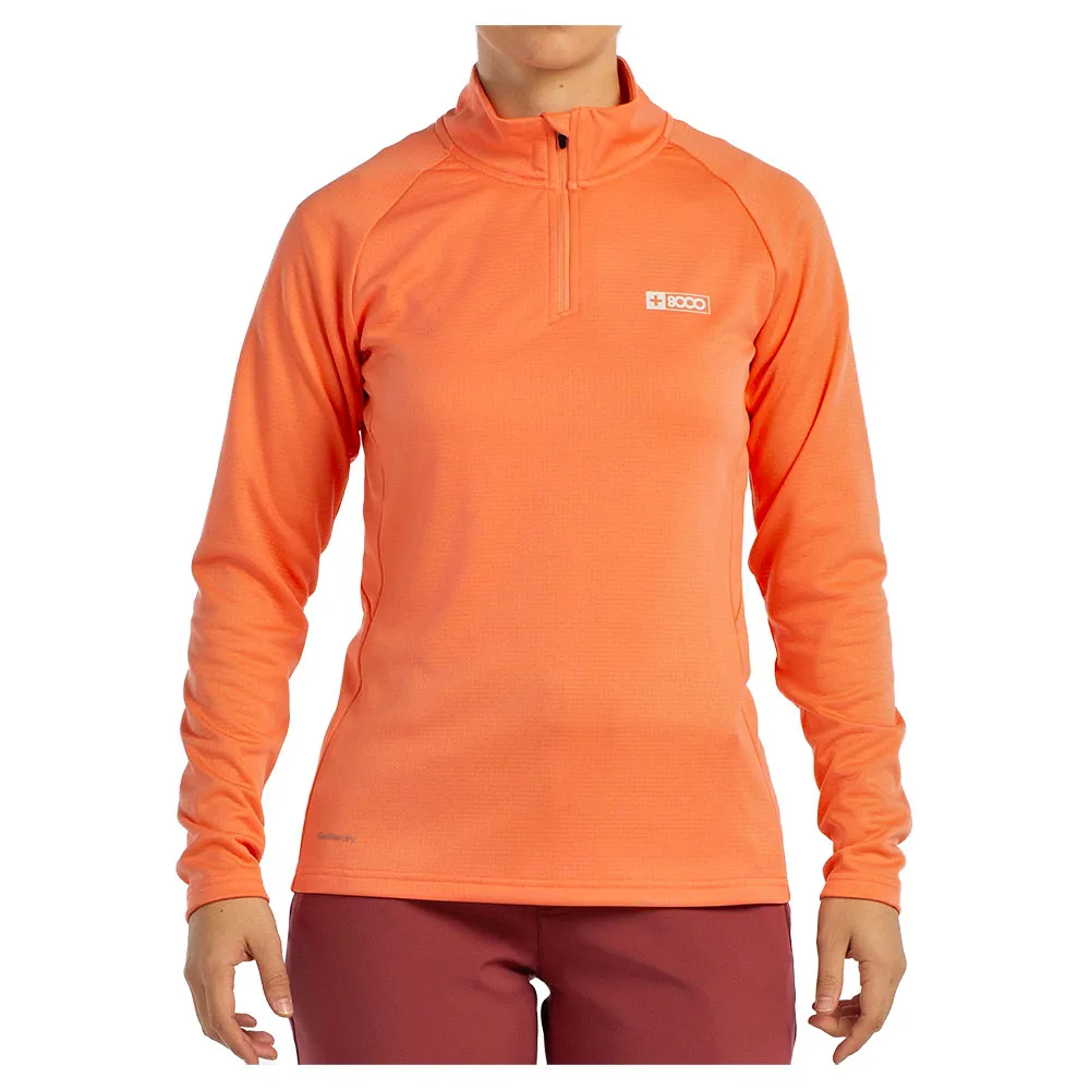 +8000 Lua Half Rits Lange Mouw T-shirt Groen