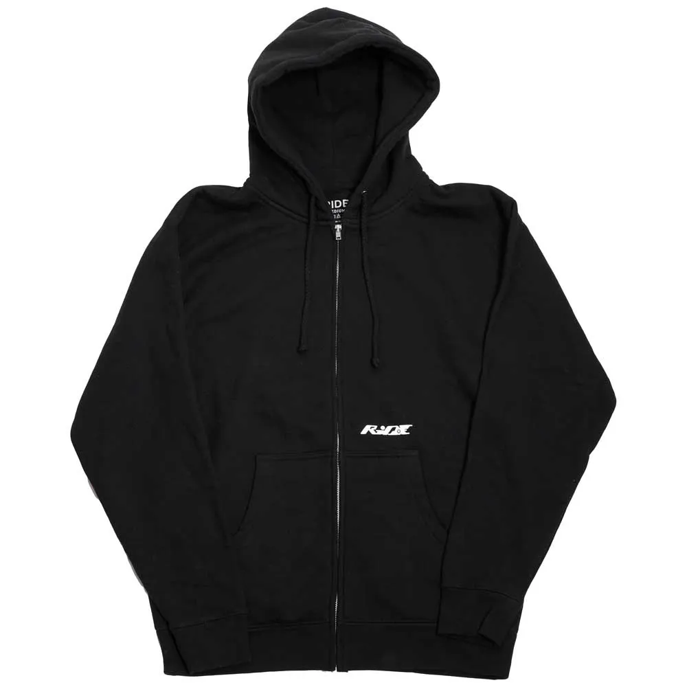 Ride Techno Sweatshirt Met Rits Zwart