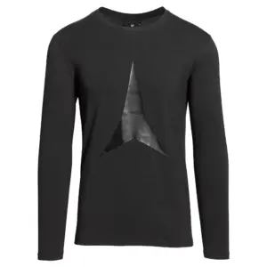 Atomic Graphic T-shirt Met Lange Mouwen Zwart