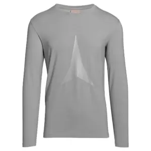 Atomic Graphic T-shirt Met Lange Mouwen Limestone