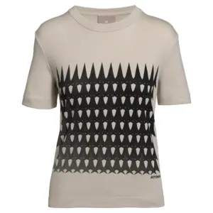 Atomic Logo T-shirt Met Korte Mouwen Creme